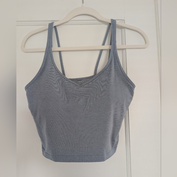 Vuori Tops - Women's Vuori Double-Strap Crop Tank - Slate Blue
